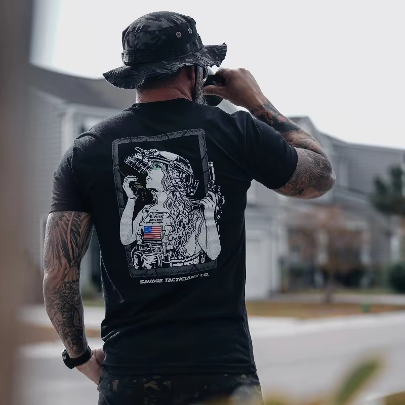 Street Fashion Guys - Men‘s T Shirt Outdoor Sports Tactical