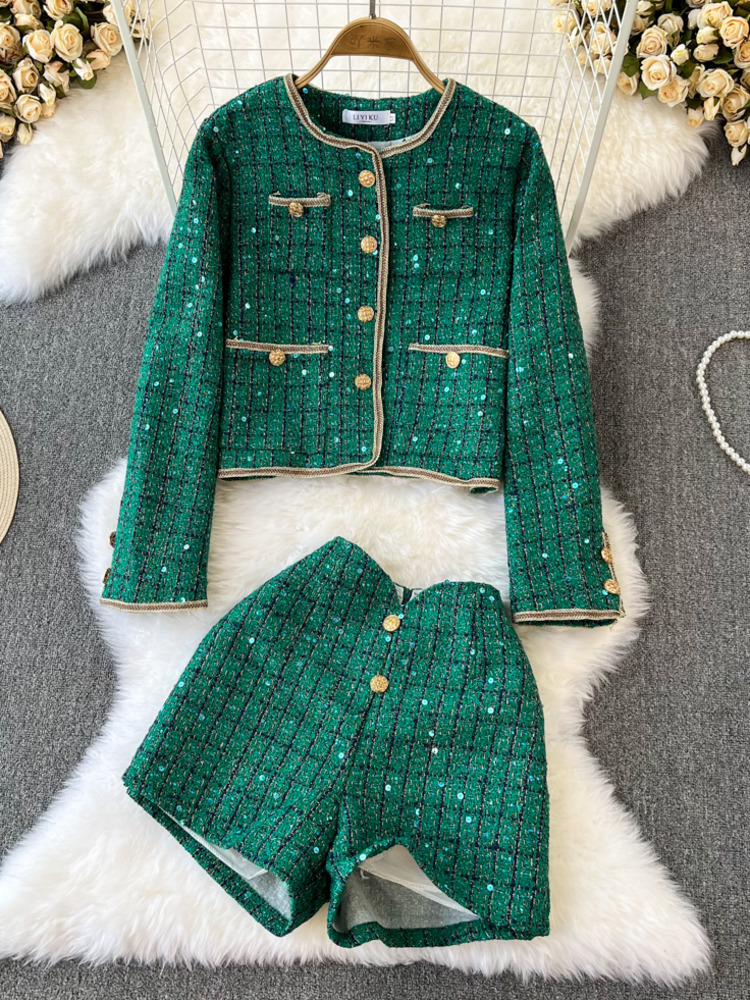 Street Fashion Luxury - Autumn Winter Lady Two Piece Outfit