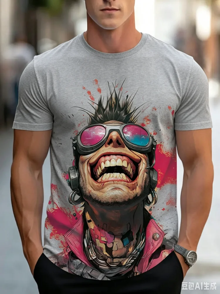 Street Fashion Guys - Trend Cool Crazy Hipster Guy Bright