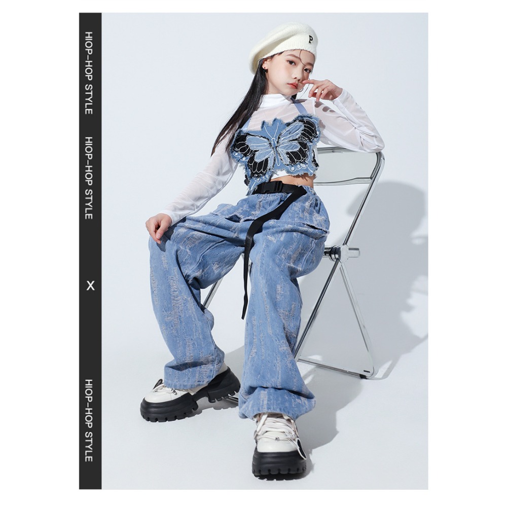 Street Fashion Dance - Jazz Hip Hop Dance Set Mesh