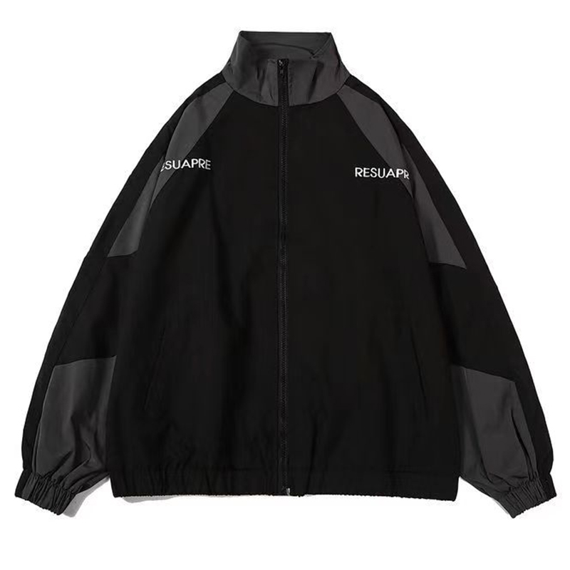 Men High Street Patchwork Colo - Street Fashion Of Japan review and price