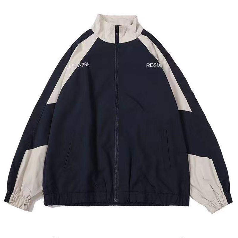 Men High Street Patchwork Colo - Street Fashion Of Japan review and price
