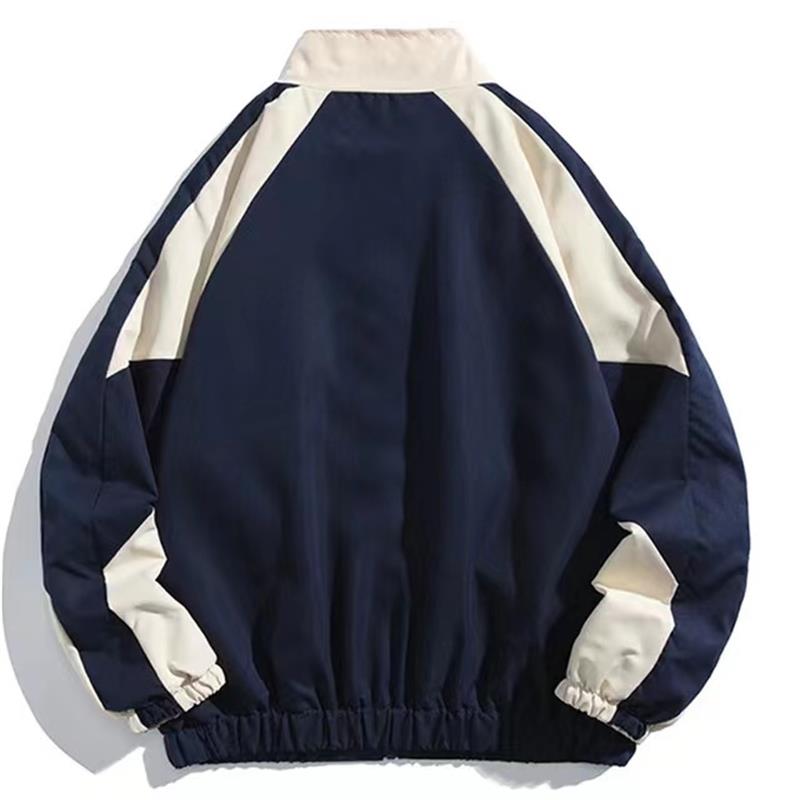 Men High Street Patchwork Colo - Street Fashion Of Japan review and price
