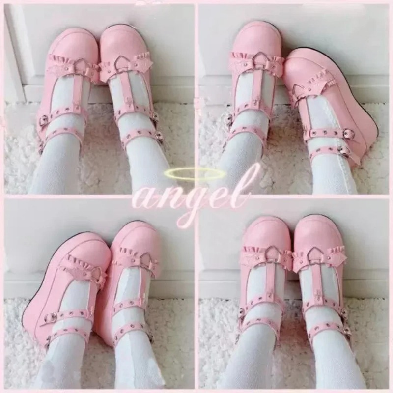 New Sweet Heart Buckle Wedges  - Chunky Sneaker Platform review and price