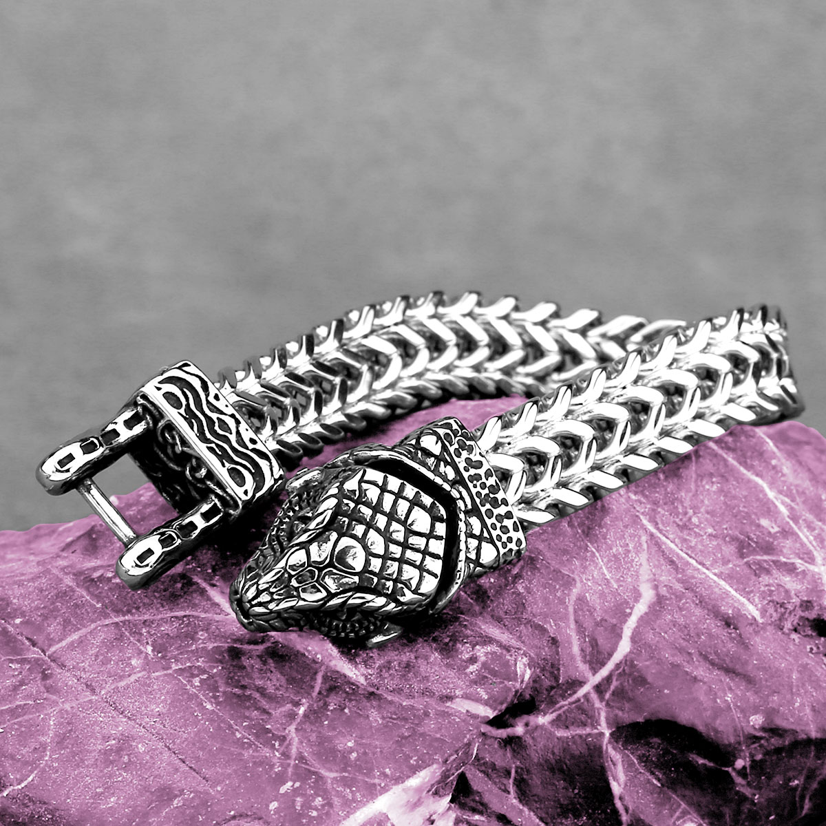 New Design Viking Snake Head M - Street Fashion Culture review and price