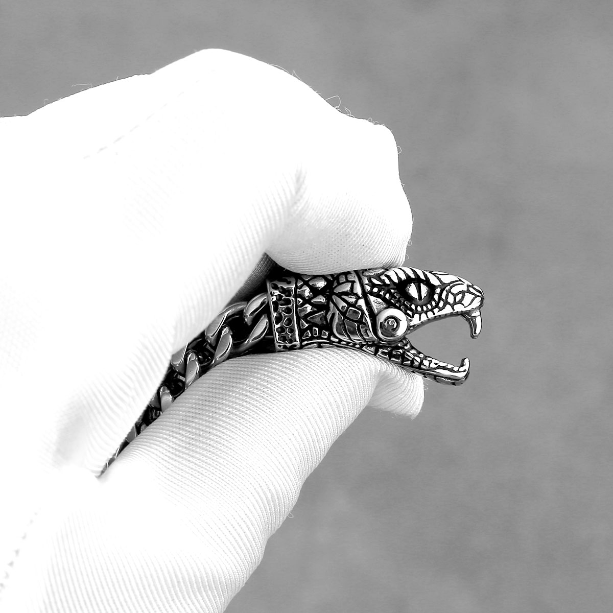 New Design Viking Snake Head M - Street Fashion Culture review and price