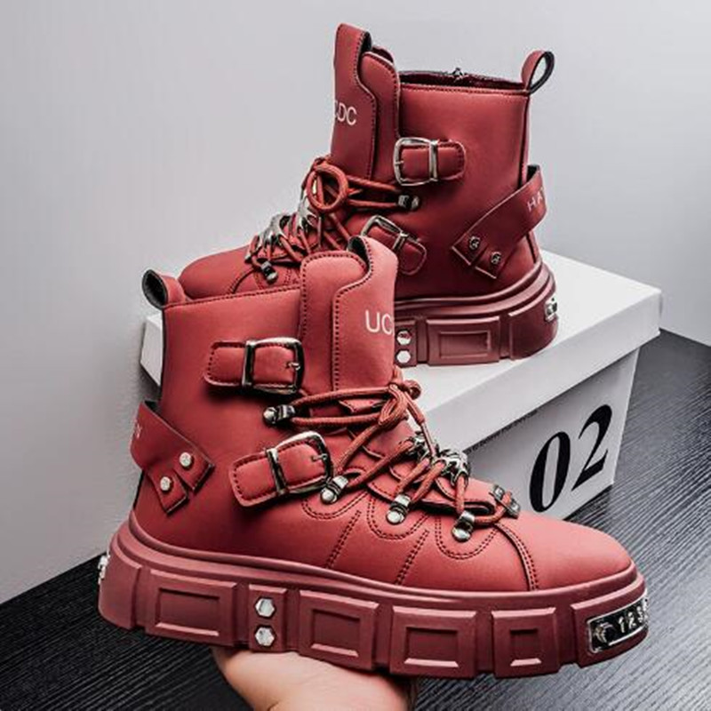 Luxury Rivet Black High top Sn - Street Fashion Luxury review and price