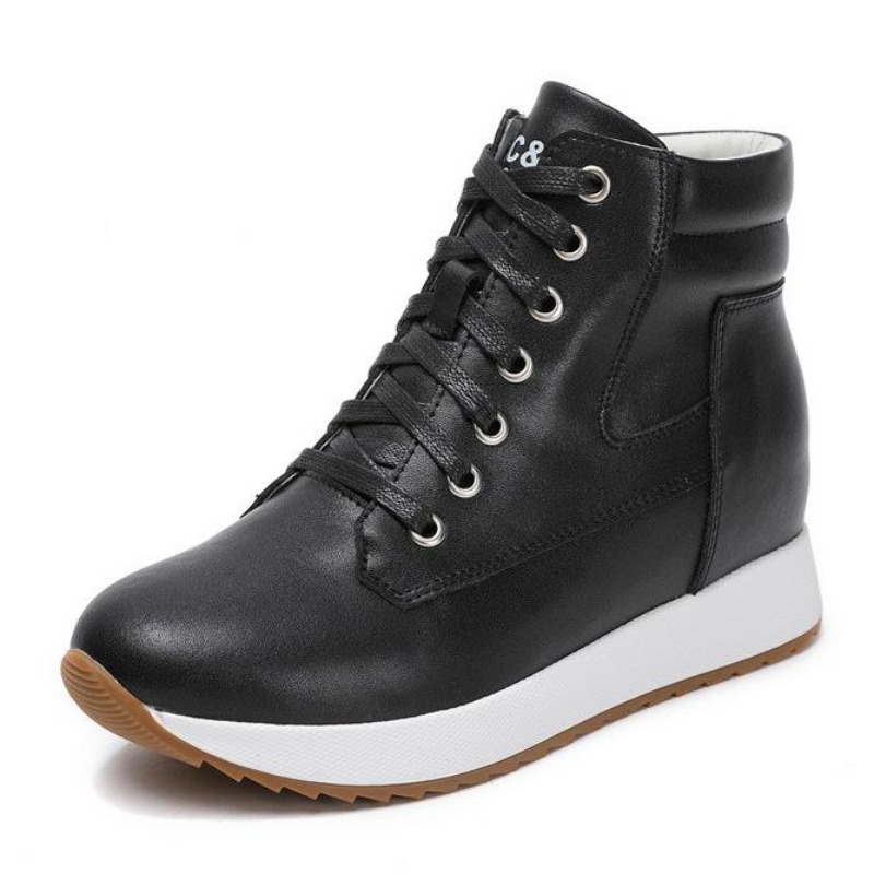 7CM Genuine Leather Women Ankl - Chunky Sneaker Platform review and price