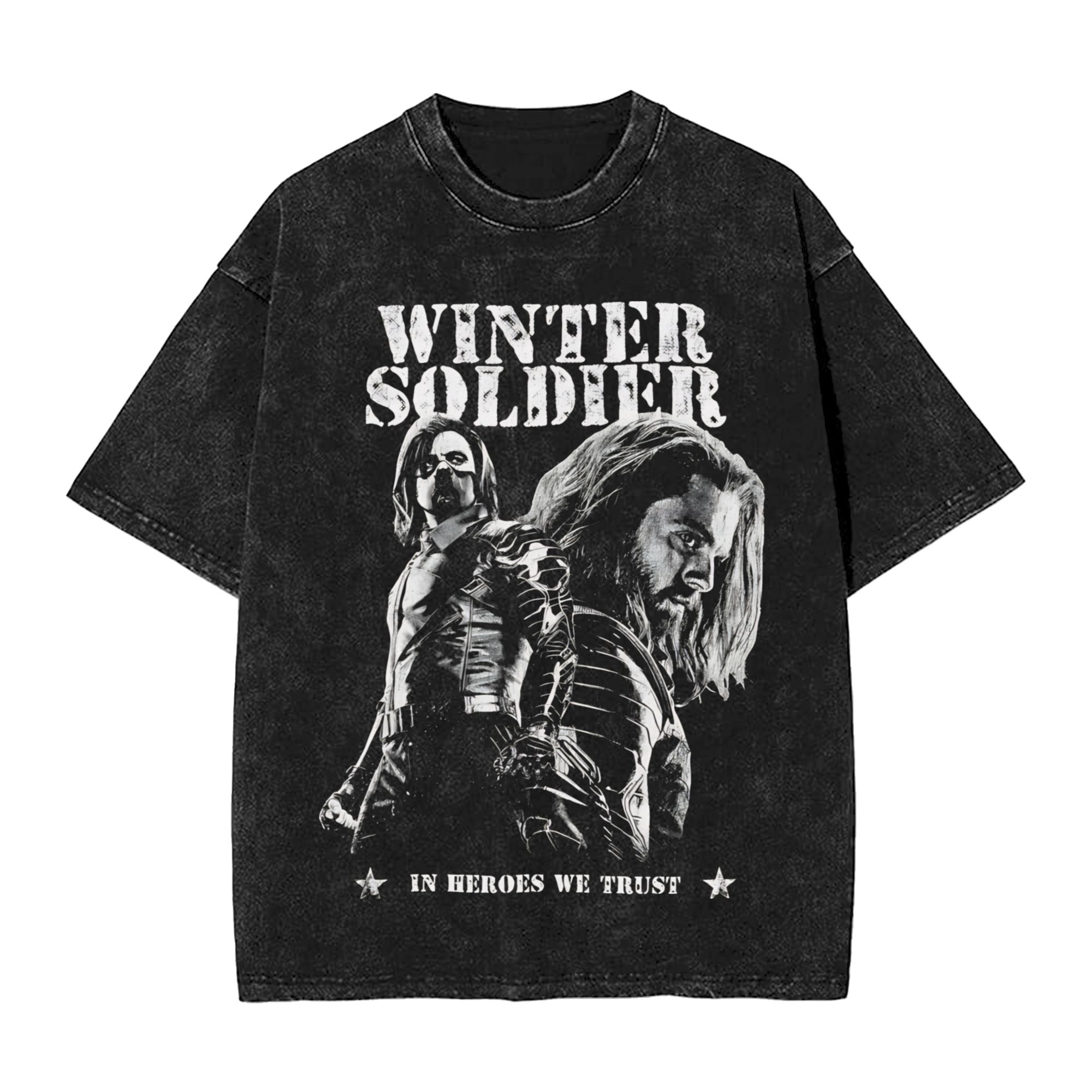 Harajuku Washed Shirt Soldier  - Street Fashion Outfit For Men review and price