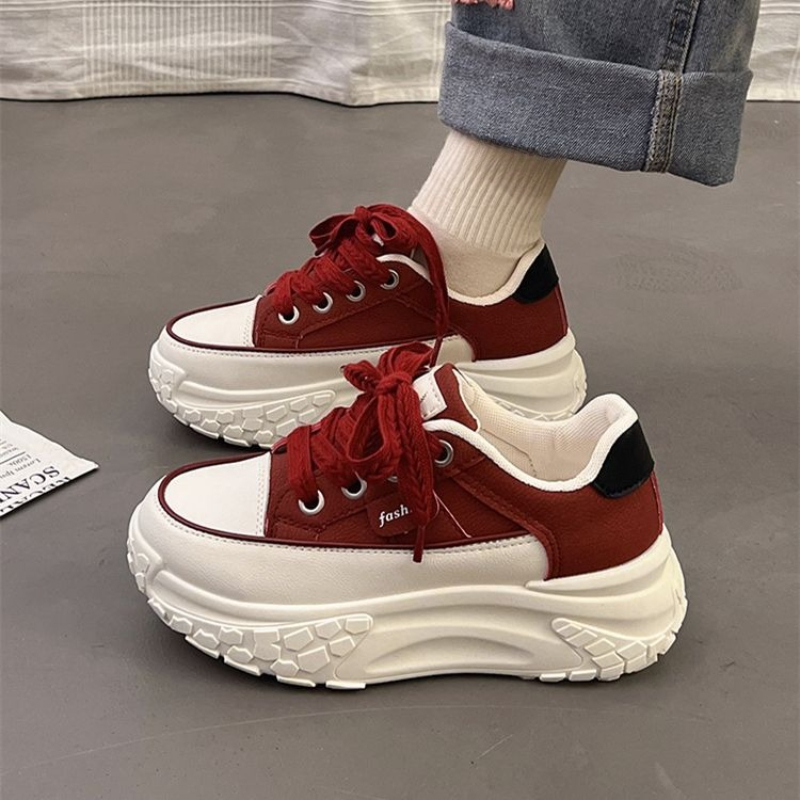 Spring Chunky White Sneakers f - Chunky Sneaker Platform review and price