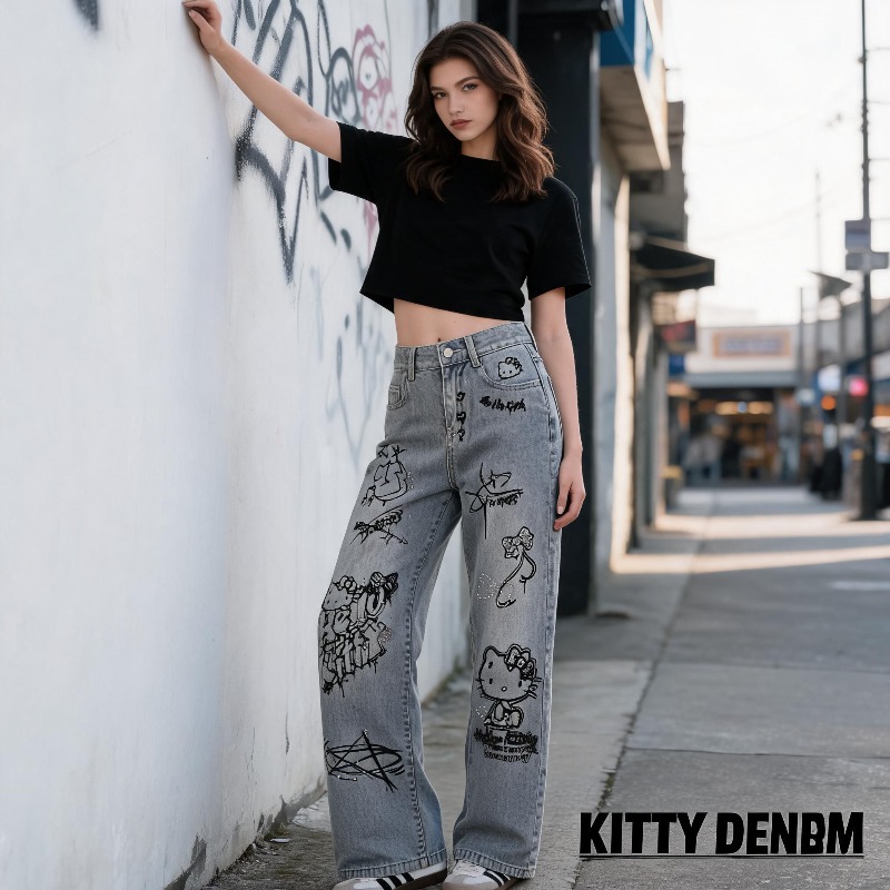 Cute Keiokitty Rhinestone Graf - Street Fashion Of Japan review and price