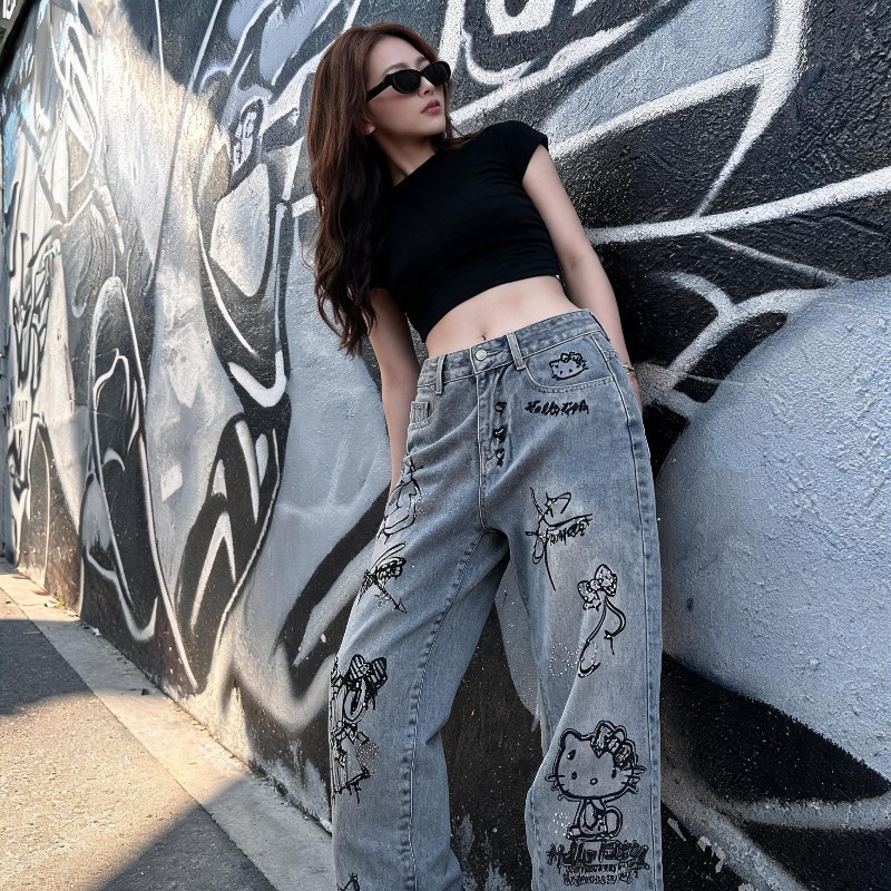 Cute Keiokitty Rhinestone Graf - Street Fashion Of Japan review and price