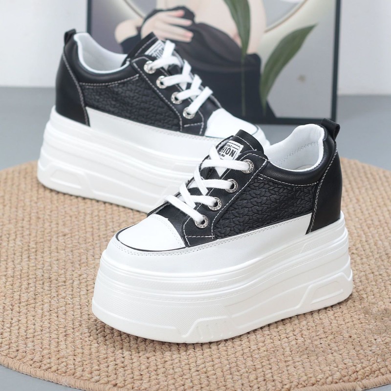 2026 New 10CM Genuine Leather  - Chunky Sneaker Platform review and price