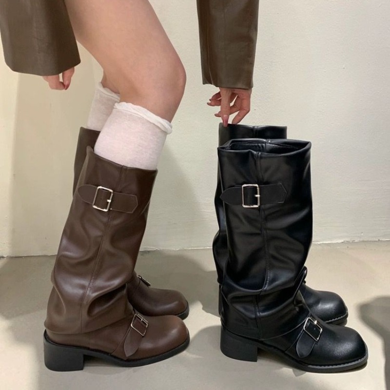 2025Woman Boots Knee High Plat - Street Fashion Winter 2025 review and price