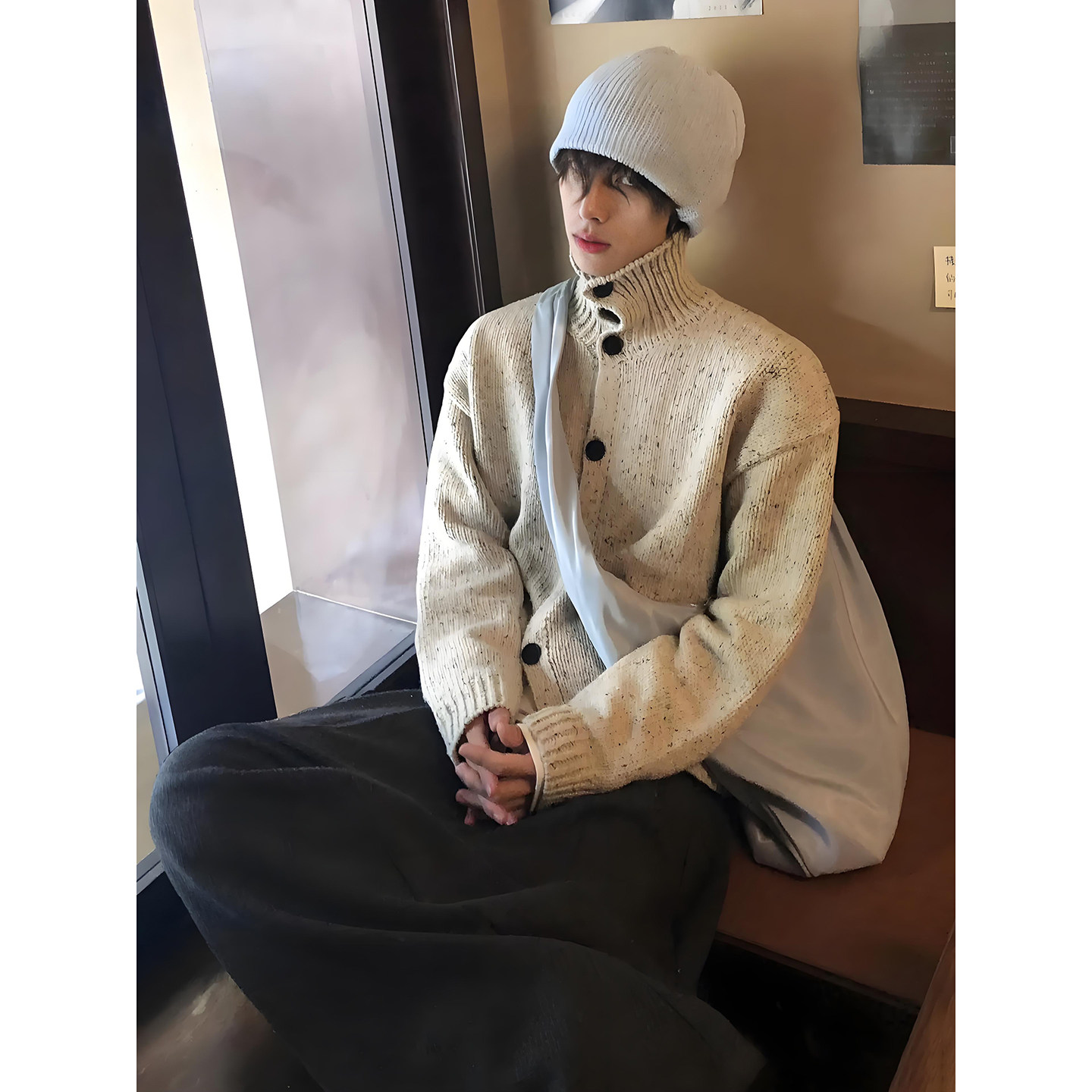 Fur Collar Pullovers Blancos M - Street Fashion Culture review and price