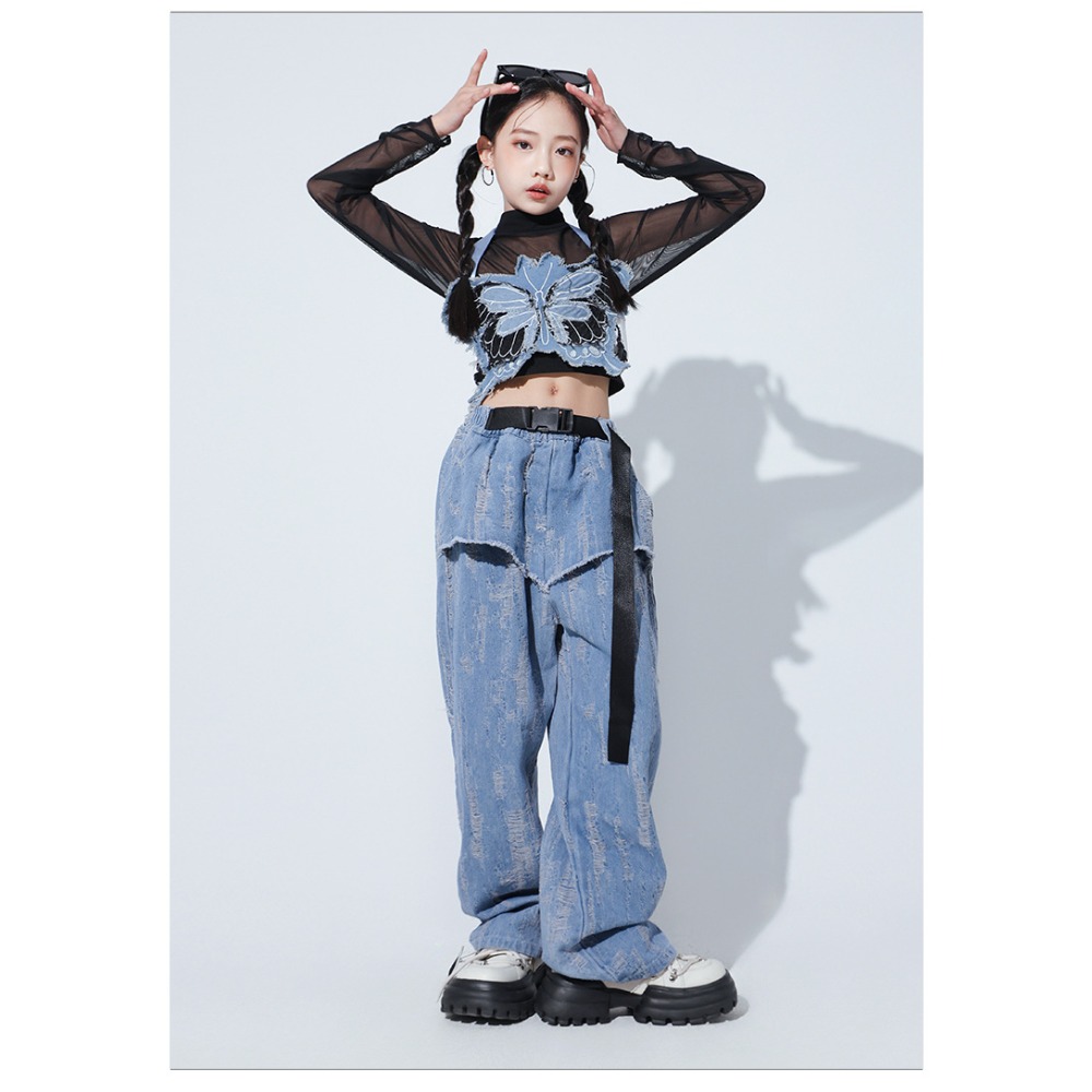 Jazz Hip Hop Dance Set Mesh Lo - Street Fashion Dance review and price