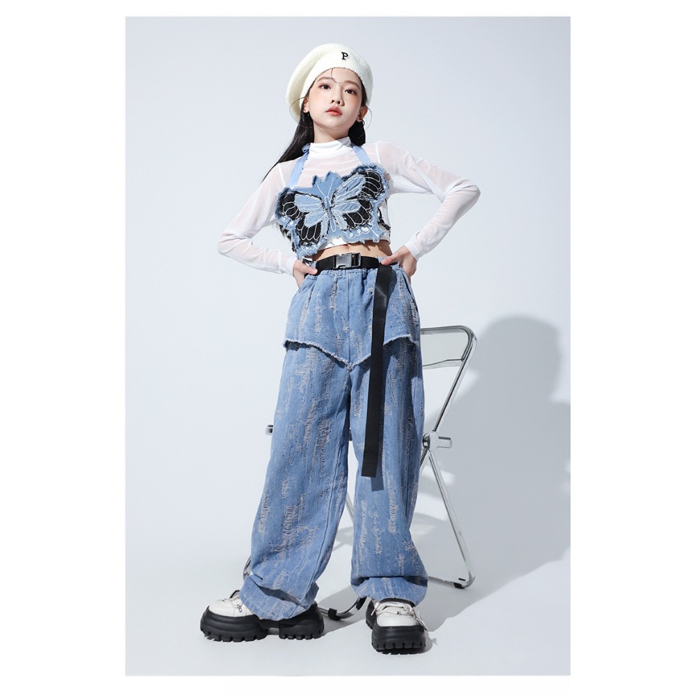 Jazz Hip Hop Dance Set Mesh Lo - Street Fashion Dance review and price