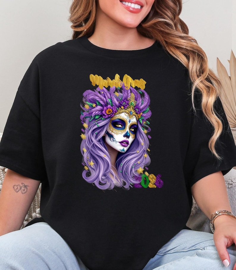 Mardi Gras Lady 2026 Shirt Pur - Parade Fashion Street review and price