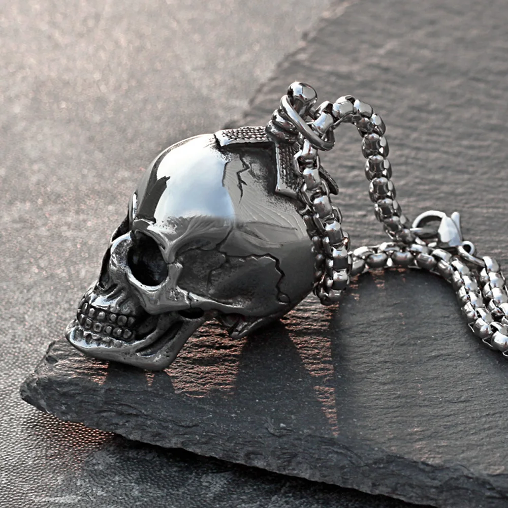Goth Three Dimensional Skull P - Street Fashion Goth review and price
